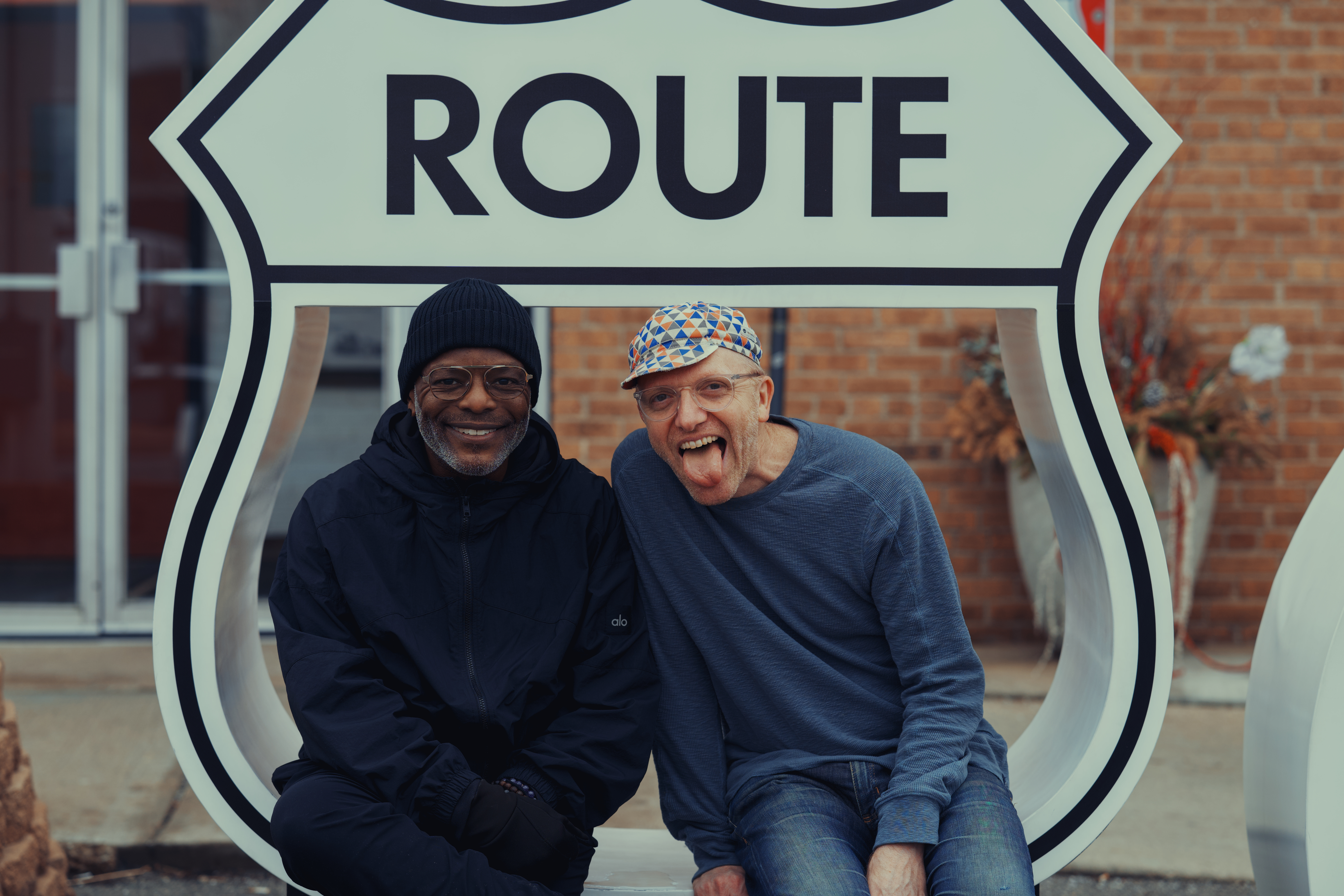 Historic Route 66 highway sign