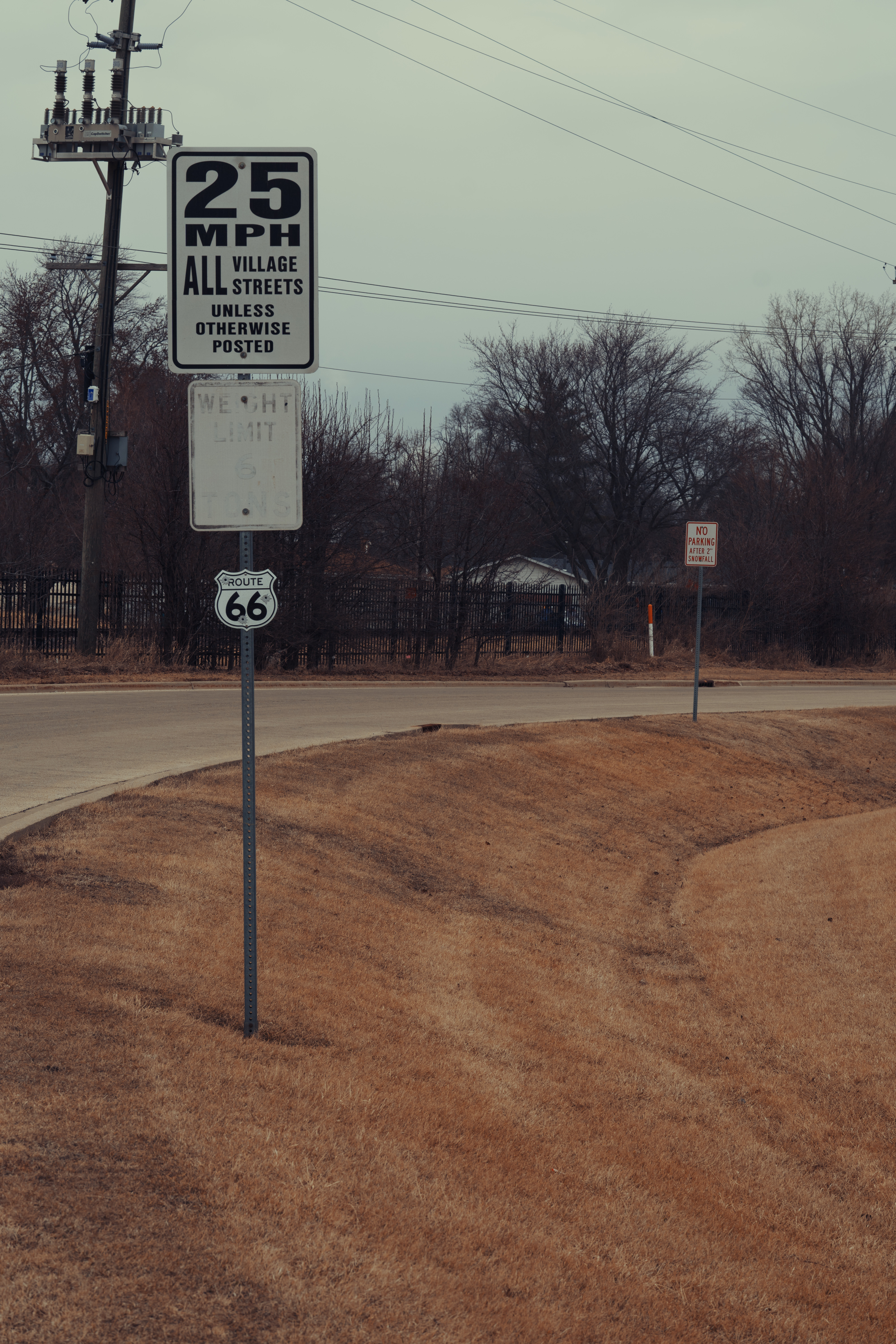 Riders at Route 66 marker